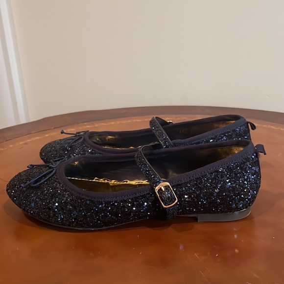 Girls' glitter Mary Jane ballet flats. USED SIZE K3 - Picture 3 of 7